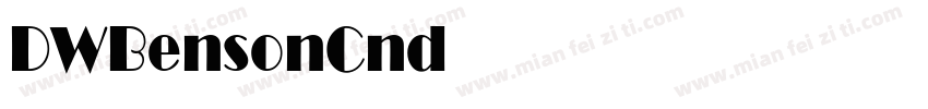 DWBensonCnd Normal字体转换